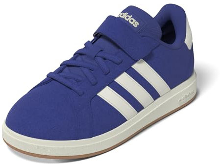 adidas Grand Court 00s Shoes Children, Scarpe, Semi Lucid Blue/off White/Gum, 29.5 EU