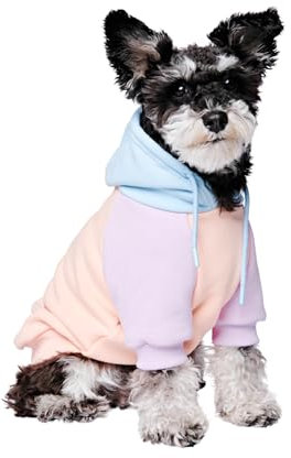 Spark Paws Hunde-Kapuzenpullover – Premium-Qualität, butterweich, hervorragender Komfort und Passform, beruhigende Fleece-Innenseite, geeignet für alle Rassen - Cotton Candy - M