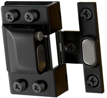 Kuntesetty Hydraulisches Scharnier für Glastüren ohne Rahmen, Ersatzteil für Duschkabinen, Schwarz