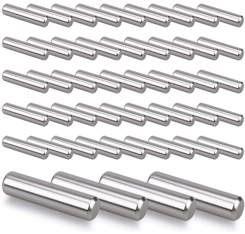 Innfeeltech 50 Stück 5mm * 15mm Dowel Stifte Regal Unterstützung Pegs, 304ss zylindrische Unterstützung Stifte für Regal und Schrank