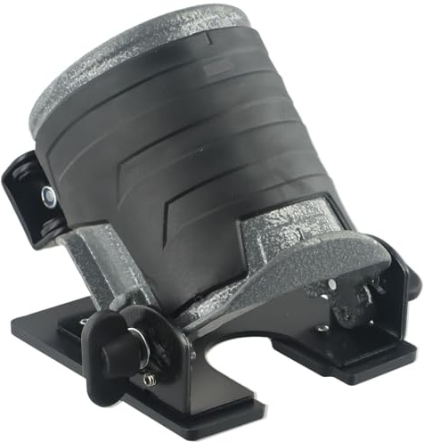 65mm Router Tilt Base Adjustable -30° to +45° Aluminum Alloy Trimmer Attachment with Non-Slip Rubber Grip, Compatible with Makita RT07