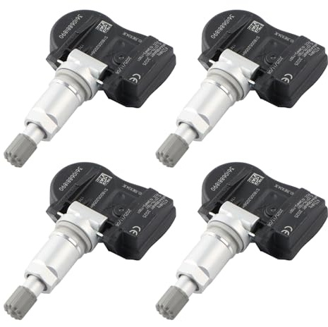 BONRYAN 4 Stück Reifendrucksensor Kompatibel mit B-M-W 1er 2er 3er 4er F20 F21 F45 F23 F22 F34 F30 F35 F31 F33 F32 F36 I3 X1 X1 X5 2011-2019 TPMS Reifendruckkontrollsystem 36106856209 36106881890