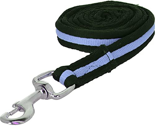 Shires Führstrick Cushion - Dunkelblau-Hellblau