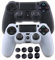 Silicone Skins for PS4 controller - Anti-slip Silicone Cover Skin for Sony Playstation 4/ PS4 Slim/ PS4 Pro Controller - 2 x PS4 Controller Cover Skin with 8 x Joystick Thumb Stick Caps - Black&White