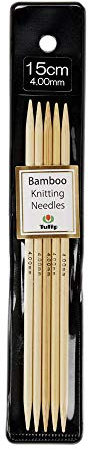 Tulip Bambus-Stricknadeln, 15 cm, verschiedene Größen, 5 Stück 2,5 mm