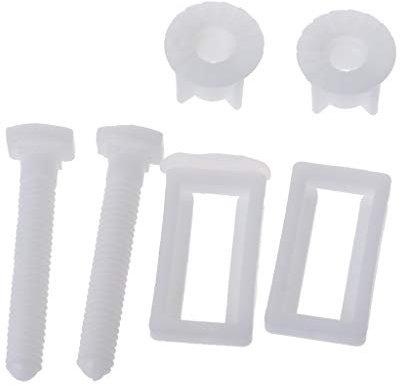 huihuay 1 Pair Toilet Seat Hinge Bolts Screw Fixing Fitting Kit Toilet Seat Repair Tool