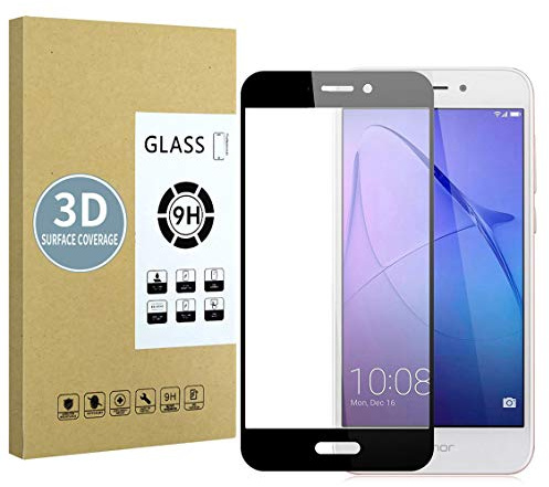 E-Hamii Protecteur d'écran Compatible avec Huawei Honor 6A[Noir],[Haute Définition][Anti-Rayures],Verre Trempé 3D,[Réponse Sensible][Installation sans Bulles]