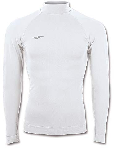 Joma Unisex Children's Long-Sleeved Thermal Shirt, S - XL - Seamless Compression to Prevent Rozing, Ideal for All Types of Training - Brama White