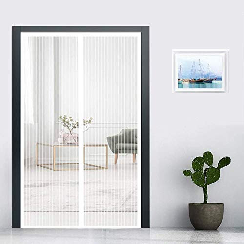 P0ENGXIN Zanzariera Magnetica per Porte, Versione Aggiornata nel 2021 Tenda Magnetica Si Impedisce agli Insetti, Facile da Installare per Tutti Terrazza Porte E Finestre