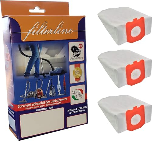R118MF SACCHETTI COMPATIBILI CON ROWENTA + 2 FILTRI ZR0050 SCOPE POWERLINE SERIE RH71 RH74 RH76 RH78 SACCHI NO ORIGINALE (20 sacchetti)