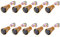 Toifucos Solar Wine Bottle Lights, 10 Pack 20LEDs Copper Cork Shaped Lights Solar Fairy Lights Mini Fairy String Lights for Indoor Outdoor DIY, Party, Wedding, Christmas Decoration (Multicolor)