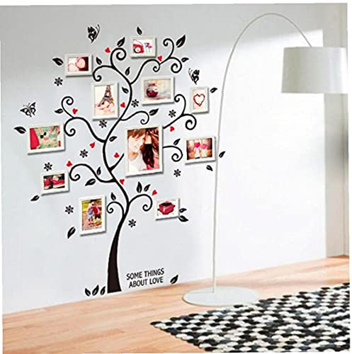 TOSSPER DIY Photo Arbre PVC Stickers Muraux Adhésifs Stickers Muraux Art Mural Art Décoration De Maison