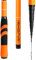 LUOSHUAI Stipprute Kohlefaser-Teleskop-Swing-Angelrute Hand-polig Karpfen Ultraleicht Reisen 3. 6M / 4,5M / 5,4 M / 6,3 M / 7,2M Angelrute (Color : Orange, Length : 4.5 m)