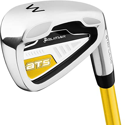 Orlimar ATS Junior Wedge Golf Club Right Hand Boys & Girls Ages 3 and Under Yellow 19-Inch with Flexible Composite Shaft