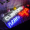 Personalisierte Neonlicht-Schild, LED-Nachtlichter, Groß Benutzerdefinierte Neonschilder für Bar Pub Geschäft Club Garage Zuhause Partydekoration Lampe Logo Lichtzeichen (2 Zeilen Text, 70cm)