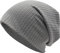 ZLYC Summer Long Slouch Beanie Leicht Weich Jersey Mütze für Damen und Herren (Solides Grau) …