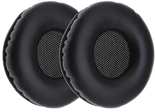 ECSiNG 1 paio di cuscinetti auricolari in pelle memory foam di ricambio compatibili con cuffie AKG K518 K518DJ K81 K518LE nero