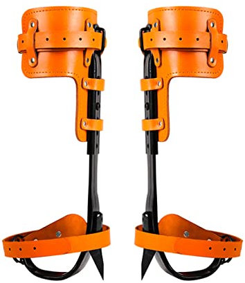 CJGKDJS Ramponi for Alberi, Punte for Arrampicarsi sugli Alberi Regolabili con Attrezzi for Arrampicarsi sugli Alberi Facili, Attrezzatura in Acciaio Inossidabile