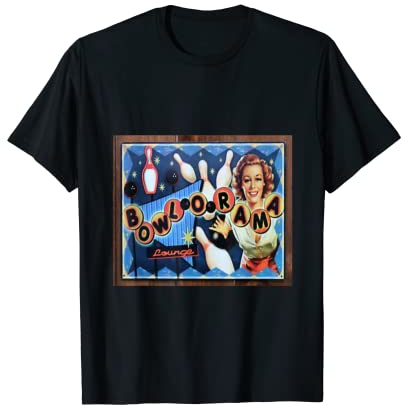 Vintage retro Bowl-o-Rama bowling t-shirt T-Shirt