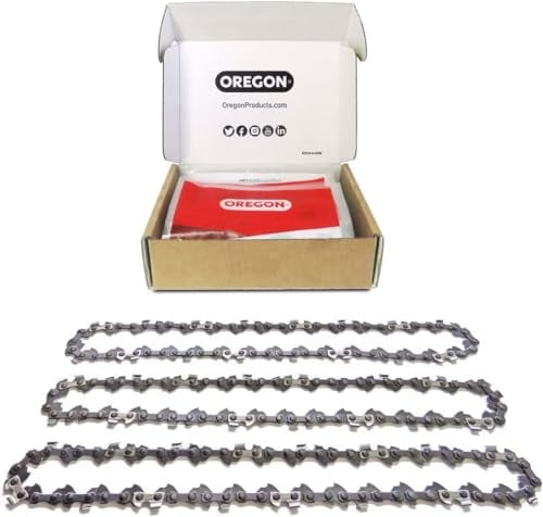 Catene per Motosega Oregon - Catene di Ricambio VXL con Taglienti “Semi Chisel” per Barre da 45 cm (18”), Passo 3/8 Basso Profilo, Spessore 1,3 mm, 62 Maglie - Confezione da 3 pezzi (T62X3)