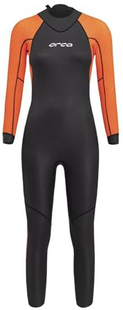 ORCA Vitalis Openwater Hi Vis Neoprenanzug Damen schwarz/orange
