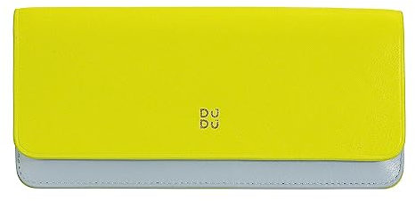 DUDU Custodia Porta Occhiali da Vista e Occhiali da Sole in Vera Pelle Morbida con Chiusura Magnetica, Astuccio Portaocchiali Colorato Lime