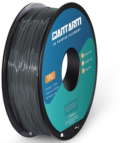 GIANTARM Transparent Silber TPU Filament 1,75 mm für Flexible 3D-Drucker 1kg