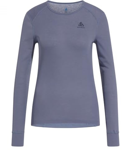 Odlo Damen Active Warm Eco_159101 Undershirt, Folkstone Gray, M EU