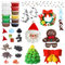 LOHAME 12 Stück Weihnachten Modelliermasse Lufttrocknend Bastelset Kinder Weihnachten Basteln Ton DIY Modellierknete mit Knete Zubehör Knetwerkzeug Weihnachten Geschenke für Jungen Mädchen