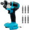 Akku Schlagschrauber, Ersetzen für Makita DTD155Z，18V Akku BL1860 BL1830,1/2 Brushless Drehmoment 350Nm mit LED-Licht Elektrowerkzeug