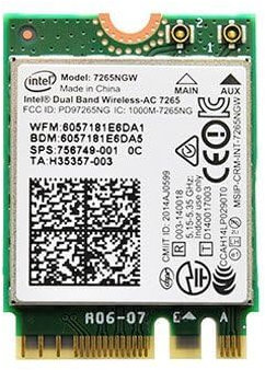 Intel Wireless-AC 7265 Legacy Wi-Fi Adapter | 867Mbps WiFi with Bluetooth 4.0 | 2.4GHz & 5GHz Network Card | 7265NGW