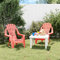 Kangmusi Kinder-Gartenst¨¹hle 2 STK. Rot 37x34x44 cm PP Holzoptik, kangmusi364738