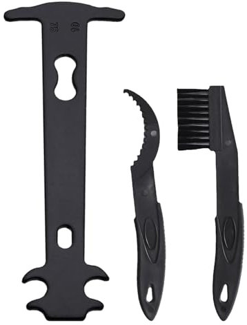 XMNIVATE 1 Bicycle Chain Tool, 2 Small Brushes, Chain Checker, Chain Tension Tool, Chain Adjustment Tool