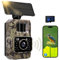 MAXDONE Wildlife Camera WiFi Bluetooth with APP, 48MP 30FPS Solar Trail Camera with Night Vision Activated Waterproof IP66, 0.1s Trigger Speed, Built-in Battery Rechargeable for Animal Monitoring