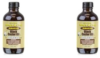 Jamaican Mango & Lime Black Castor Oil - Coconut, Organic, 118 ml (Pack of 2)