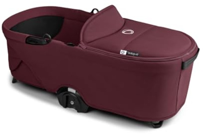 Bugaboo Dragonfly Liegewanne, einhändig faltbar in jeder Position | mit Lüftungsfenstern, kompatibel mit den Bugaboo Dragonfly City-Kinderwagen, Dark Cherry