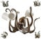 KIUGOP Becherhalter, Octopus Kaffeebecherhalter, Kaffeetassen-/Teetassenhalter in Oktopus-Form im Vintage-Stil, langlebiger und stilvoller Oktopus-Organizer,Metallisch