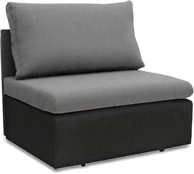 bonni Toledo Lehnsessel, Sessel mit Schlaffunktion, Schlafsofa, Klappsofa, Schlafcouch, Bettsofa, vom Hersteller, Couch, Couchgarnitur, Sofagarnitur, Ideal für kleine Wohnungen (Grau/Antrazit)