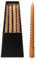 ukiyo 4 gedrehte Stabkerzen H:25 Ø:2,5 Tafelkerzen 6 Std. Brenndauer Spiralkerzen Kerzen, Farbe:Sand