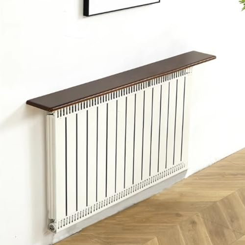 FSPHDX Radiator Shelf Verandah Radiator Shelf To Sit On Top Radiator, 100 120 130 140 150 160 170 180 CM Home Radiator Covers Top Only/Heater Storage Shelve with Screws/Brackets(B,130cmx16cm)