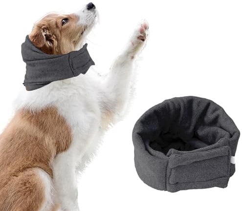 Dog Snood Dog Hoodie Ear Protectors Dog Ear Muffs Noise Protection Dog Ear Cover Calming Hood Dog Neck and Ear Warmer Hoodie for Dogs Cats Pet Dog Ear Wraps for Anxiety Relief Dog Calming Headband, M