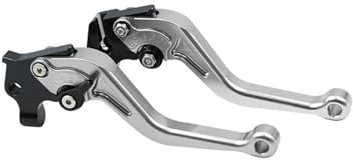 Für Aprilia RS4 125 06 07 08 09 10 11 12 13-17 Verstellbare Griffe Motorrad-Kupplungsbremshebel(147 Silber kurz)