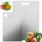 STFYUG Planche Titane Cuisine,Planche a Decouper Inox，Planche a Decouper En Titane，Titanium Cutting Board， Planche à Découper En Métal Idéale Pour Couper Viande, Légumes Et Fruits (2)