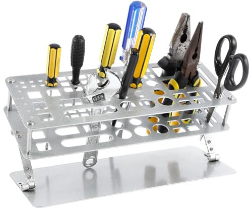 Foppla Schraubendreherlagerregal für Desktop -Metallschraubendreher -Organizer Halter Einstellbarer Winkel und Höhe RC -Werkzeug -Kit -Organisatoren DIY -Werkzeughalter für Schraubendrehzellen Pinzett