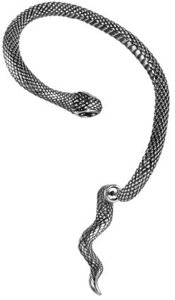 Silber Ohrringe Elegant, Modeschmuck Ohrringe Schlange Edelstahl Ohrclip für Herren Geschenk für Geburtstag 1 Stück