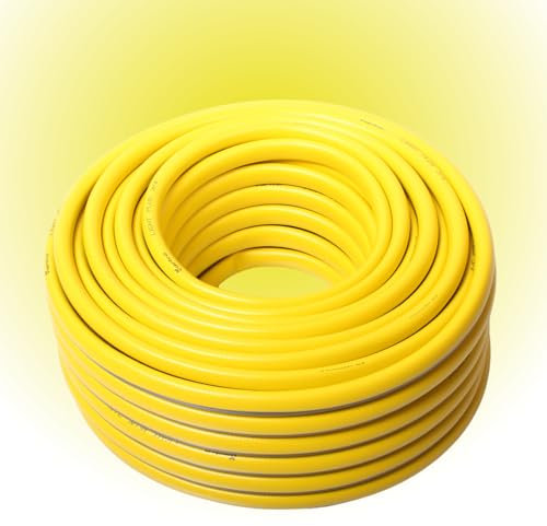 Gartenschlauch Schlauch 1 Zoll 1m 20m 30m 50m Gelb Grün Wasserschlauch Varianten (Gelb, 30m)