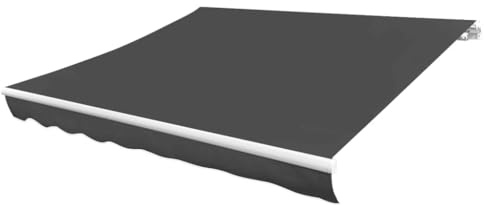 Emmtore Toldo de Lona Blanco Gris Antracita 350x250 cm