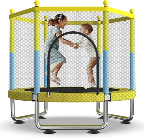 150 cm Trampolin für Kinder Indoor & Outdoor mit Sicherheitsnetz