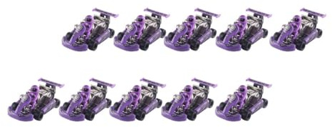 ifundom 10 Stück Rückziehautos Kart Spielzeug aus Kunststoff Bunte Kinderfahrzeuge Lernspielzeug für Babys Kleiner Kart Modell für Kleinkinder und Spielspaß Zufällige Farbe