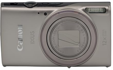 Canon IXUS 285 HS A Appareil Photo Numérique Compact 20,2 MP, Zoom Optique 12x, Vidéo Full HD, Wi‑FI et NFC, Appareil Photo de Voyage et Quotidien, Argent
